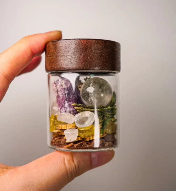 療愈水晶 紫水晶 + 白水晶 + 黃水晶